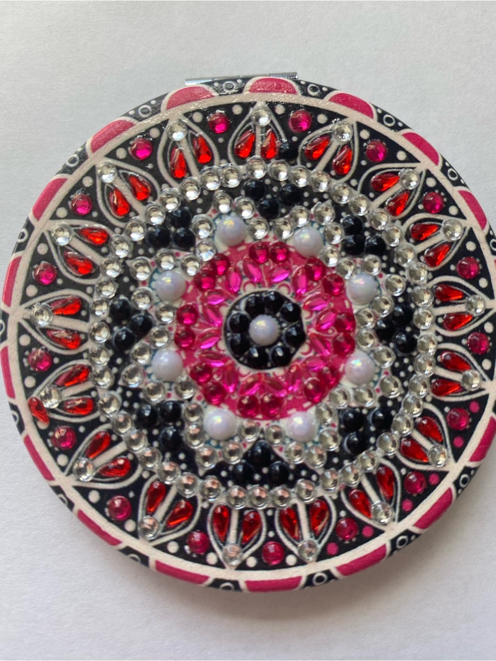 Artisan Beaded Mandala Double Sided Compact